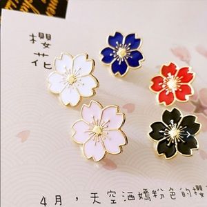 Cherry Blossom Enamel Pin
